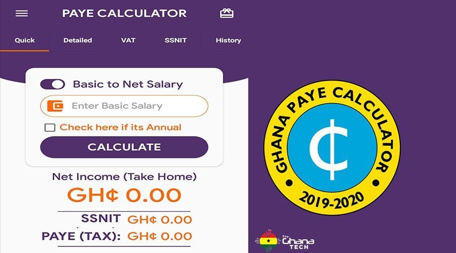 How to calculate your income Tax, SSNIT with PAYE Calculator